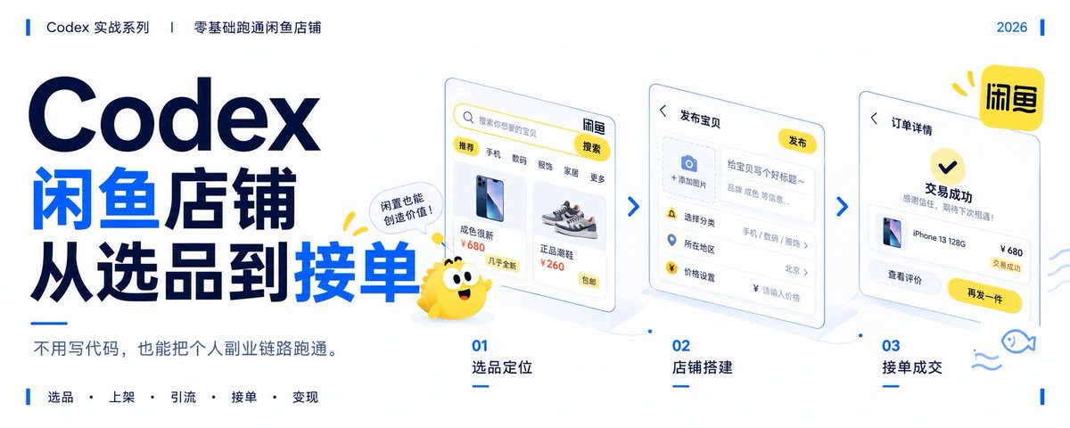 Codex 跑通闲鱼店铺