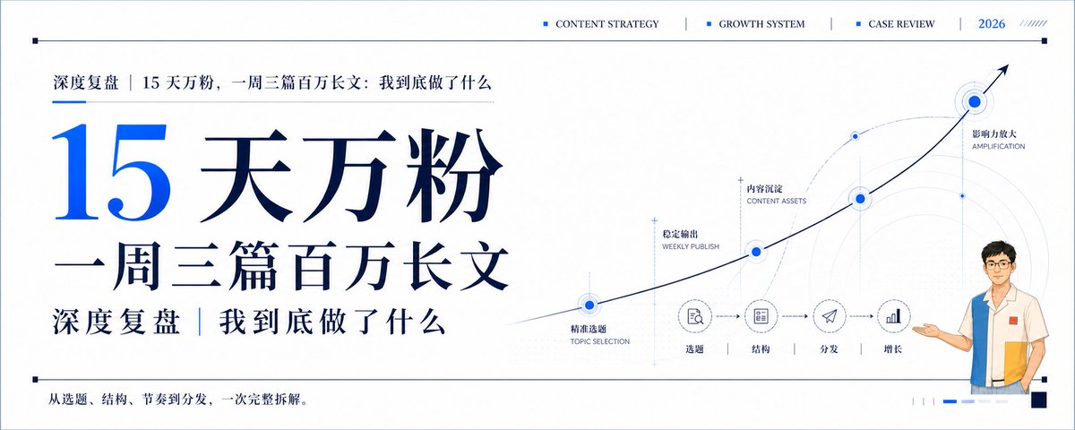 我的 X 写作与增长复盘